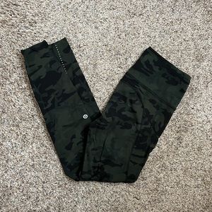 Lululemon Fast and Free 25” Camo Leggings